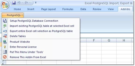 Postgre export. Import from excel. insert postgresql. driver import export windows. ostgresql.