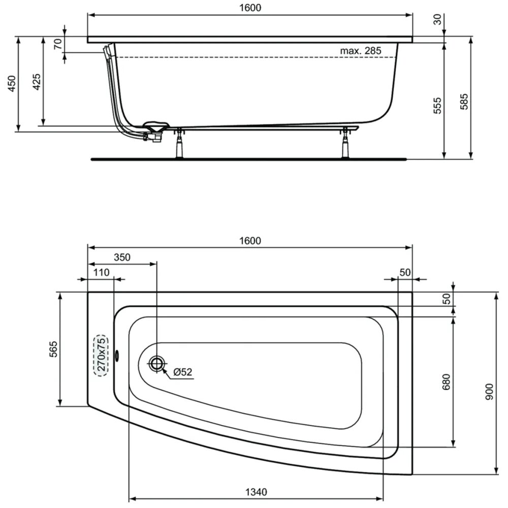 Ravak chrome 170x75. Угловая ванна размеры. Ванные их размеры. Высота ванны дадо 170х70. Акриловая ванна gemy g9046 k l.