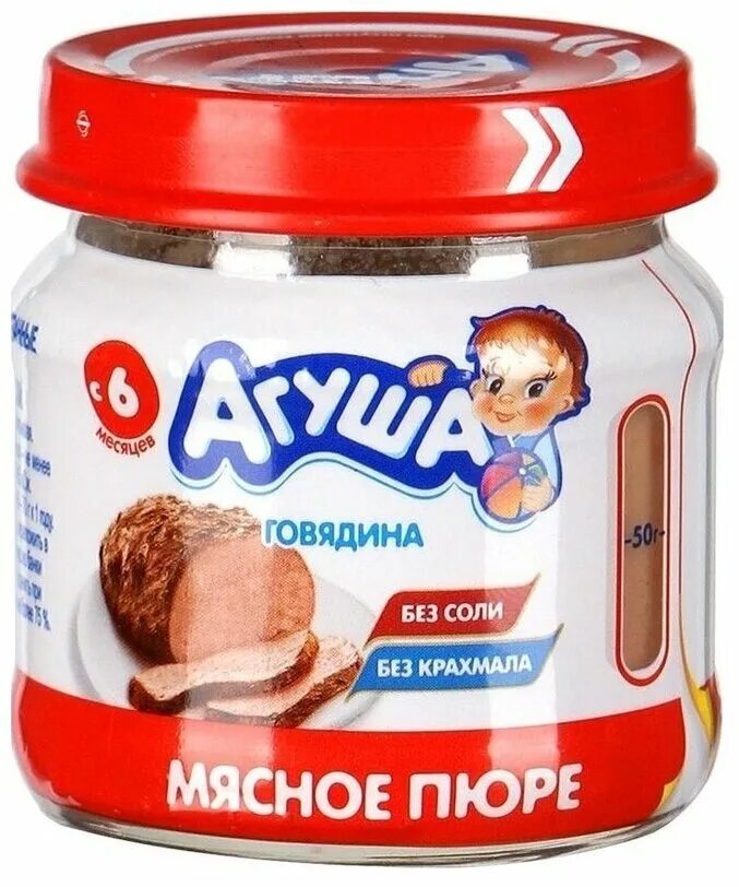 Мясное пюре Агуша говядина 80г. Агуша говядина с 6 месяцев стеклянная банка. Пюре мясное Агуша говядина с 6 мес. 80 Г. Состав детского питания Агуша говядина. Мясное пюре с 6 месяцев