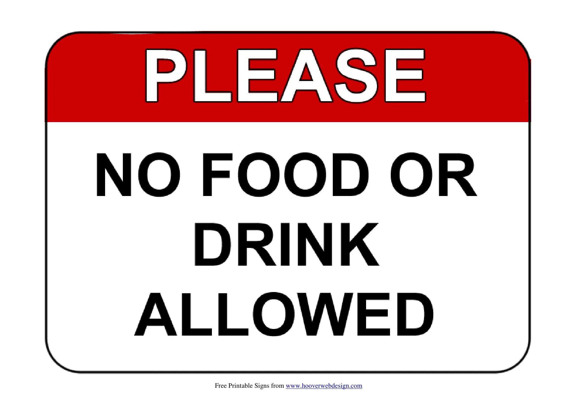 Property is not allowed. No food or Drink. Food sign. Not allowed. No food or Drink in this area.