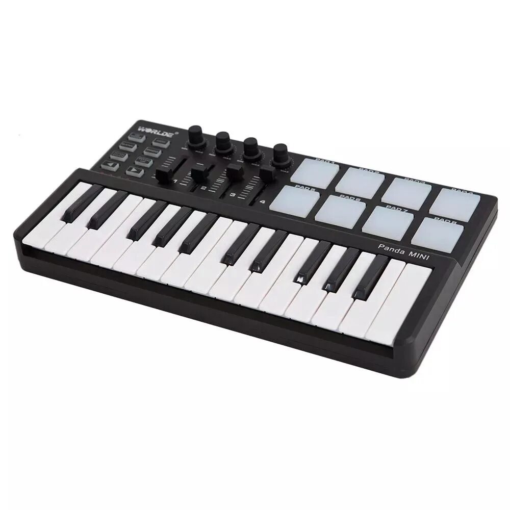 Midi pad. Midi-клавиатура worlde panda mini. midi-клавиатура worlde panda 25. миди клавиатура worlde panda 61. midi-клавиатура, worlde панда мини 25-клавишная us.