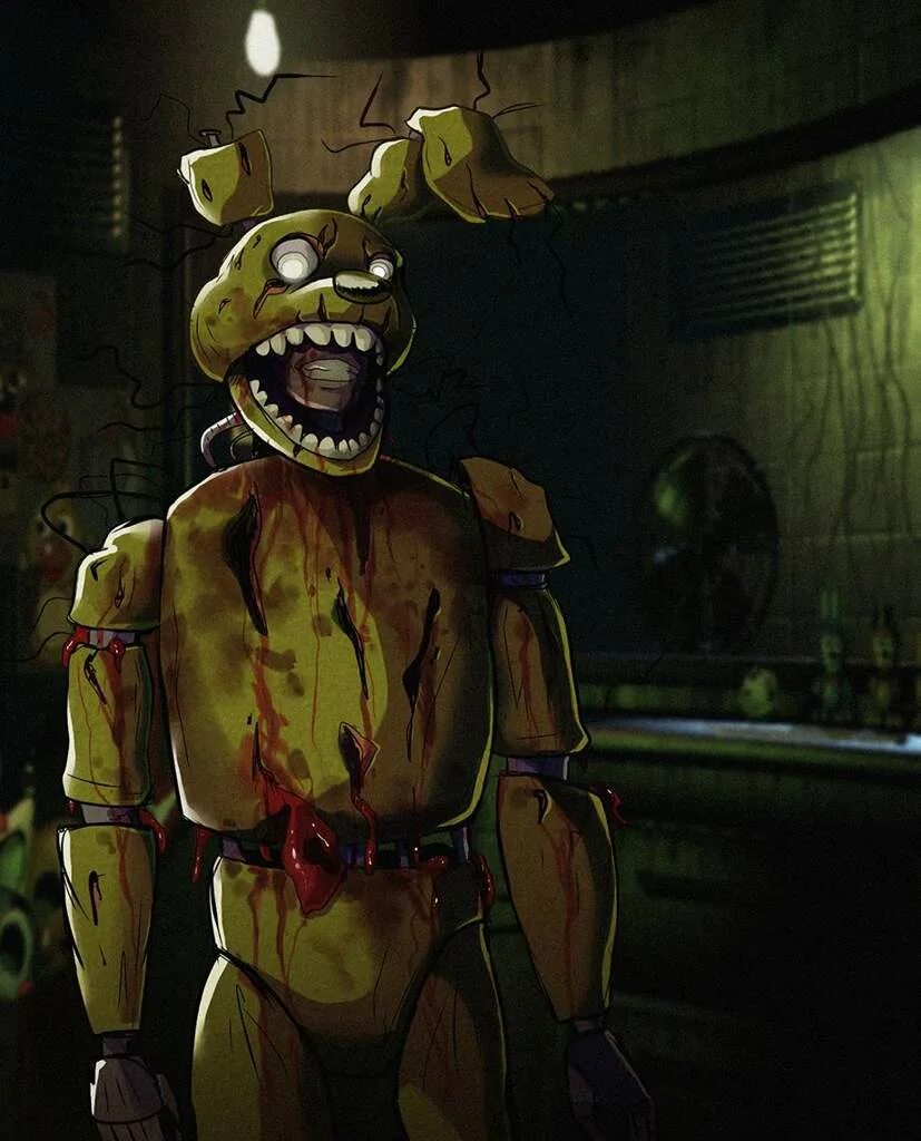 Фредди и СПРИНГТРАП. Five Nights at Freddy's 3 СПРИНГТРАП. Спринг Бонни и СПРИНГТРАП. АНИМАТРОНИКИ спринг Бонни.