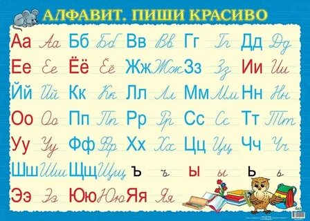 Буквы составляют алфавит или азбуку