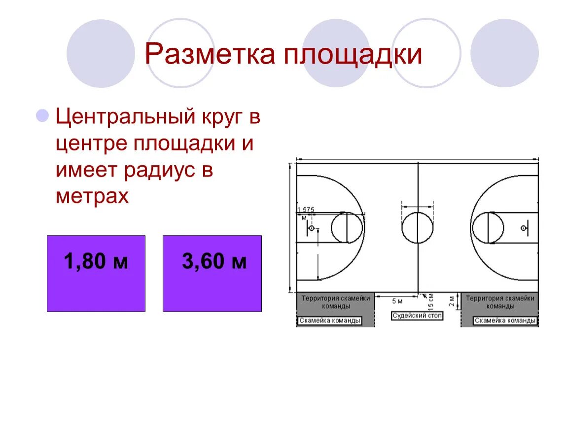 Центральный круг в баскетболе