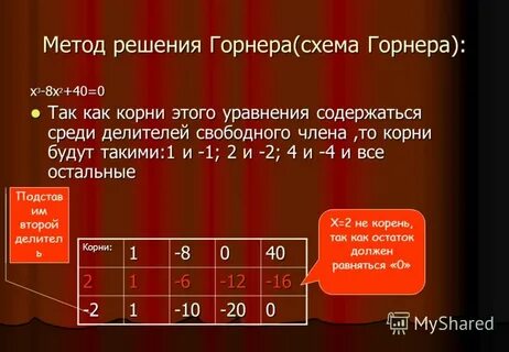 Система горнера