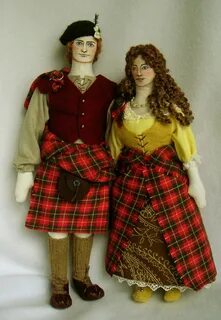 My OUTLANDER Purgatory: Jamie and Claire Dolls from The Wee Beasties.