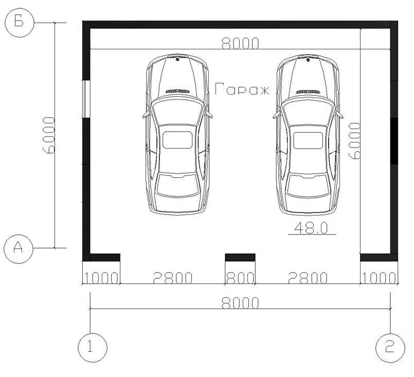 Ворота гаражей легковых автомобилей. План гаража 8 на8 под 2 машины с 2 воротами. Ширина секционных ворот на 2 машины. Размер гаража под 2 машины с двумя воротами. Ширина гаража под 2 машины Размеры с 1 воротами.