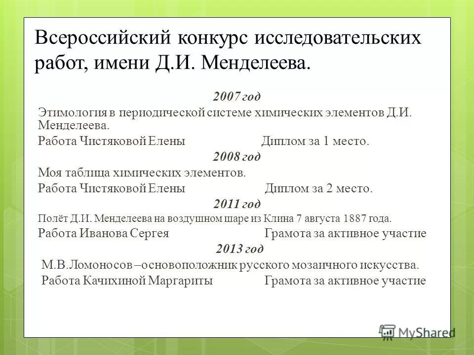 Всероссийский конкурс менделеева. Менделеев. Конкурс исследовательских работ д и менделеева. Конкурс исследовательских работ д и менделеева. Конкурс исследовательских работ д и менделеева.
