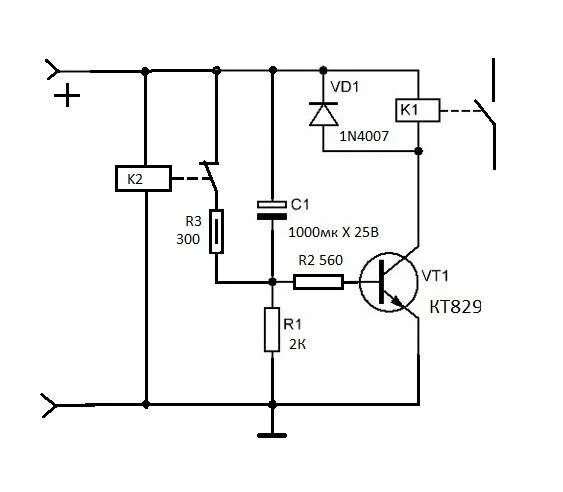 Задержка времени отключения. Схема задержки выключения реле на 5 вольт. Схема реле времени на отключение 12 вольт. Таймер реле времени 12 вольт схема. Схема задержки включения реле на 12 вольт.