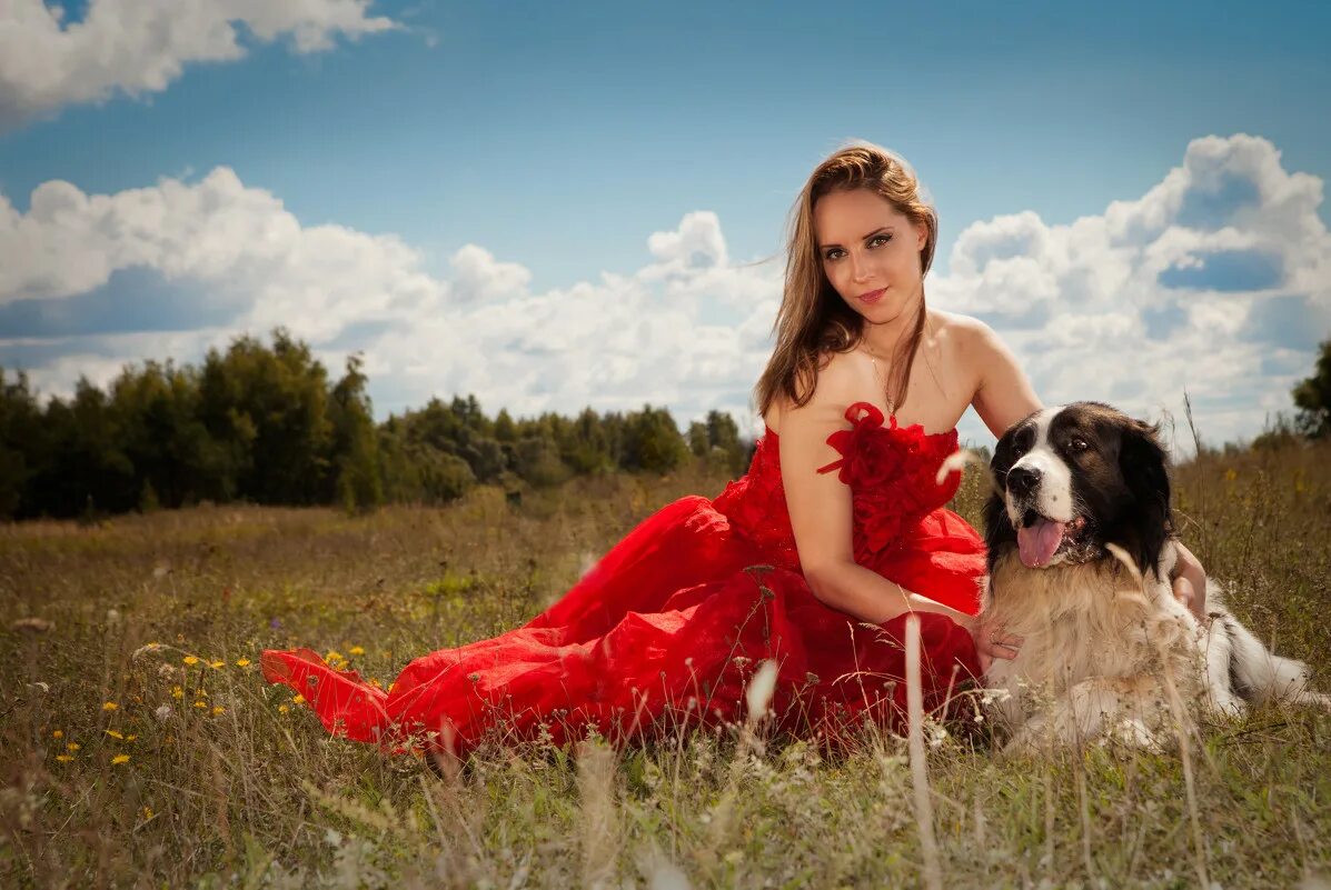 Девушка с собачкой. Фотосессия с собакой в платье. Дама с собачкой фотосессия. Фотосессия с собачкой в студии.