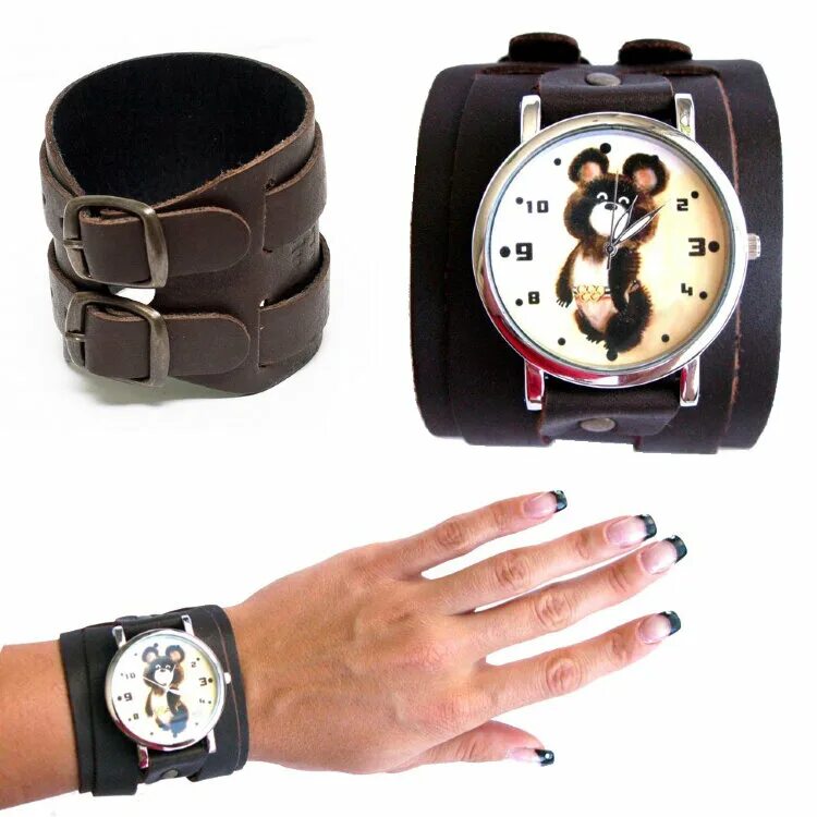 Двойные часы наручные. Часы с ремешком. Дизайнерские часы наручные. Часы с широким ремешком. Наручные часы с дизайнерским циферблатом.