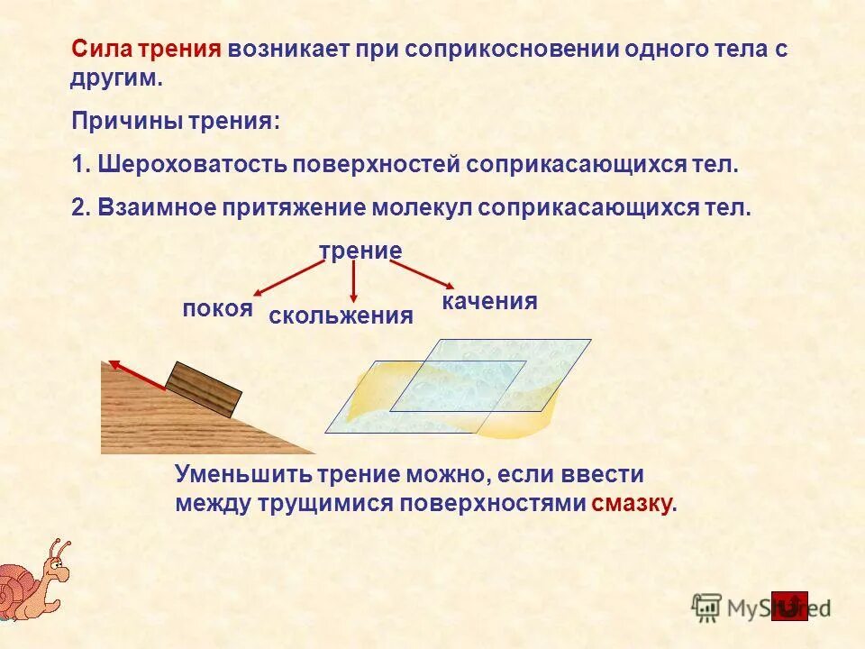 Выдерживают нагрузку 2500 н разорвется. Сила трения и площадь соприкосновения. Выравнивание поверхностей соприкасающихся тел уменьшает трение. Выравнивание поверхностей соприкасающихся тел уменьшает трение. Возникновение силы трения.