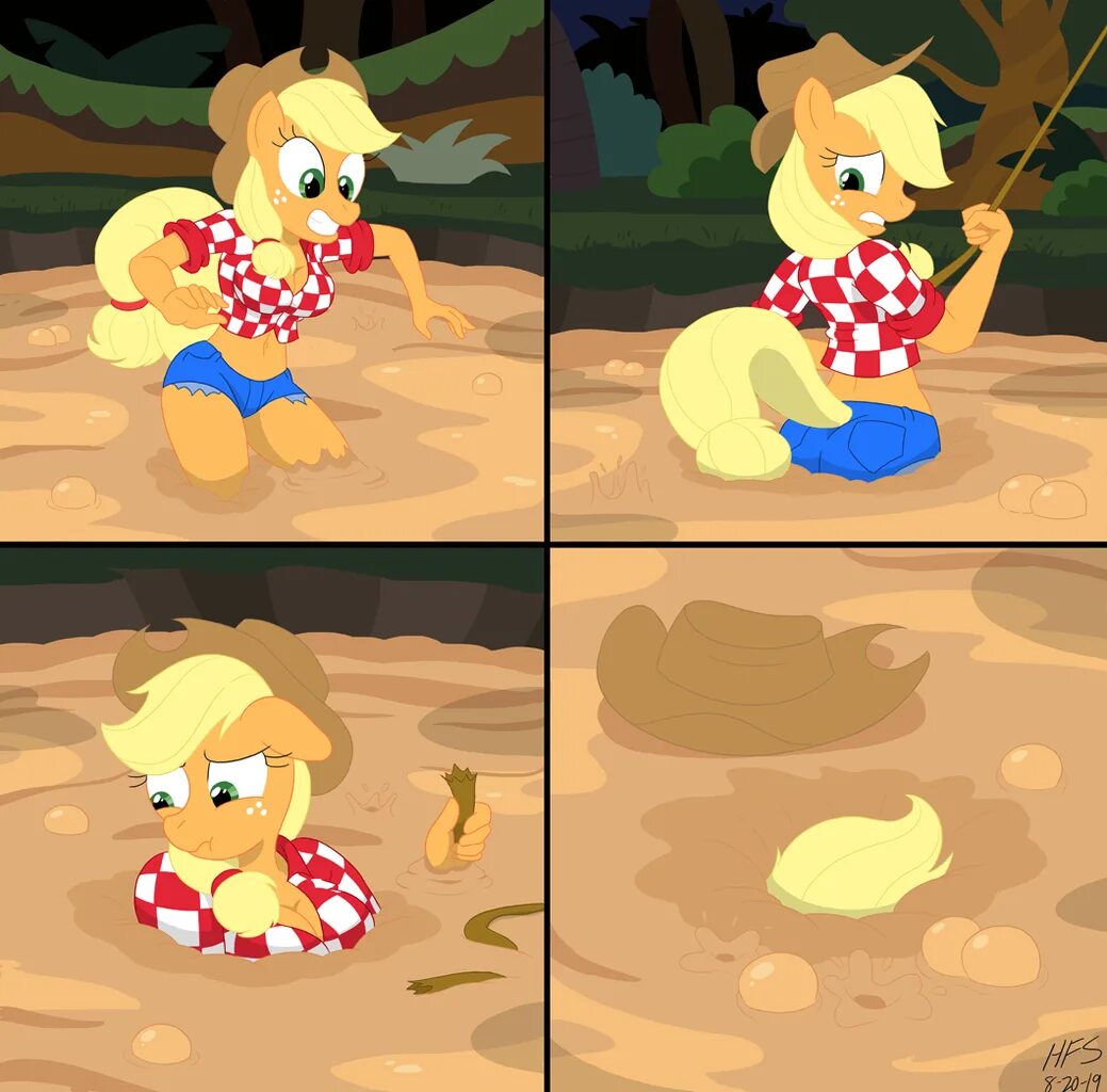 Quicksand my little pony. Комикс про родителей эпплджек. эпплджек комиксы. mlp quicksand. пони в грязи.