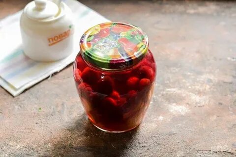 Компот из вишни на зиму пошаговый