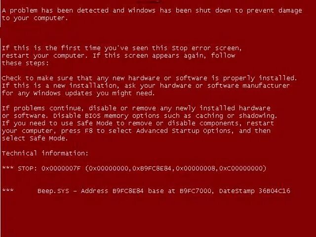 Критическая ошибка 0x00000050. Критическая ошибка 0x00000050