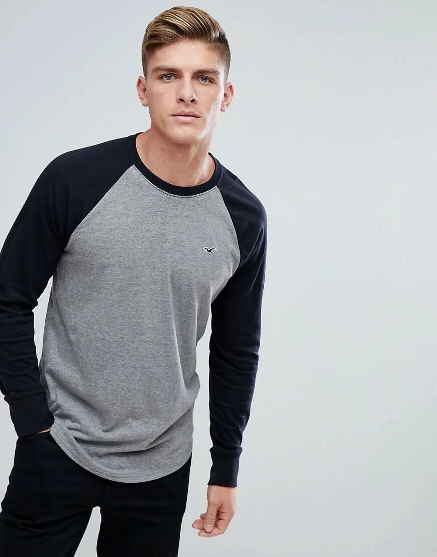 Как называется лонгслив. Серый лонгслив холлистер. лонгслив hollister серый мужской. лонгслив холлистер серый меланжевый мужской. hollister лонгслив с воротником.