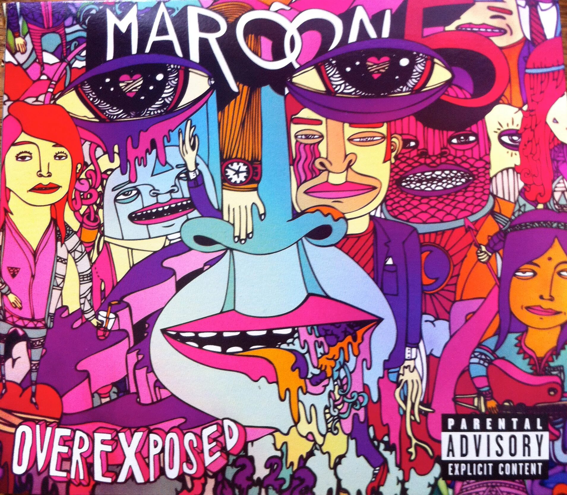 Maroon 5 обложки альбомов. Maroon 5 обложка. Марун 5 обложка overexposed. Яркая обложка альбома.