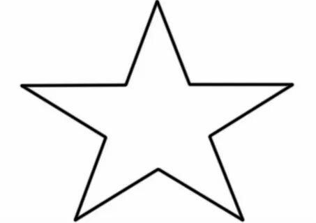 Трафарет звезды а4