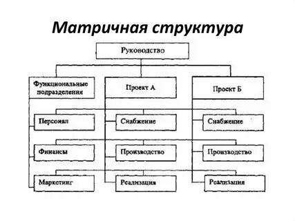 Матричная функциональная проектная организационная структура