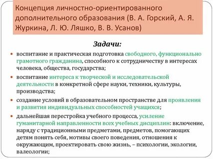 Авторами теории личностно ориентированного обучения являются