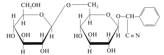 Растение гидролиз. Амигдалин формула. Амигдалин структурная формула. Гликозид амигдалин. Амигдалин формула гидролиз.
