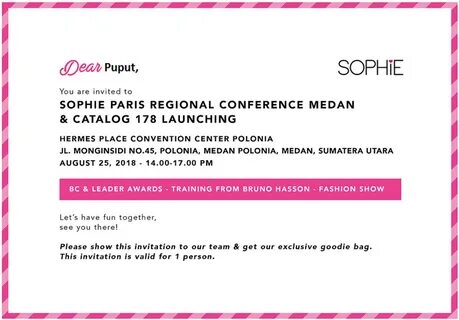 On sunday sophie is invited to attend