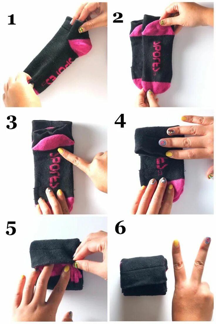 Как правильно снимать носки #how #to #fold #ankle #socks Who knew! Folding socks, Folding clothes, Diy clo