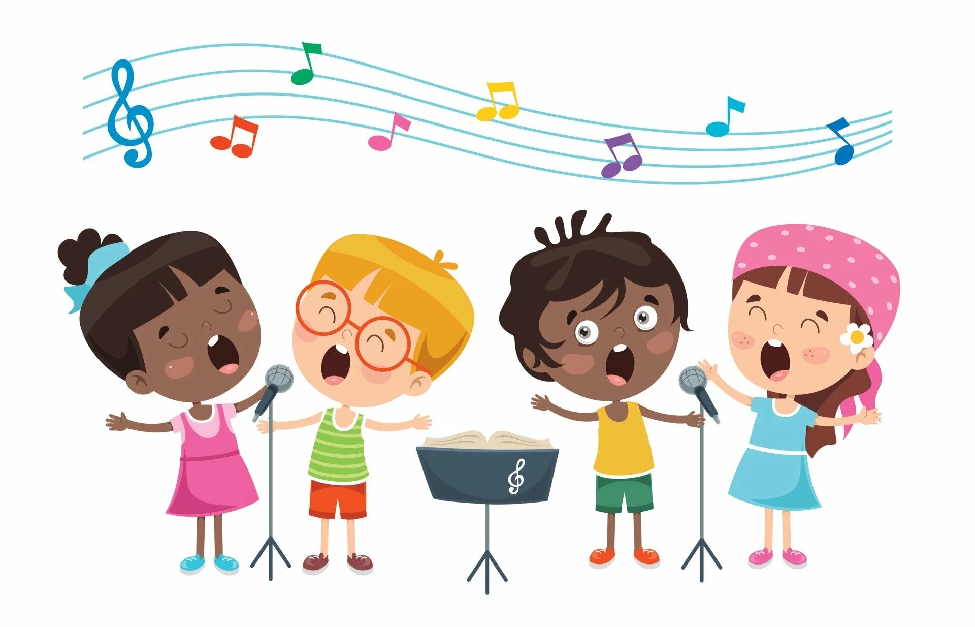 Вид музыкальной деятельности пение. Дети поют. Хоровое пение. Картинка дети поют. Дети поют вектор.