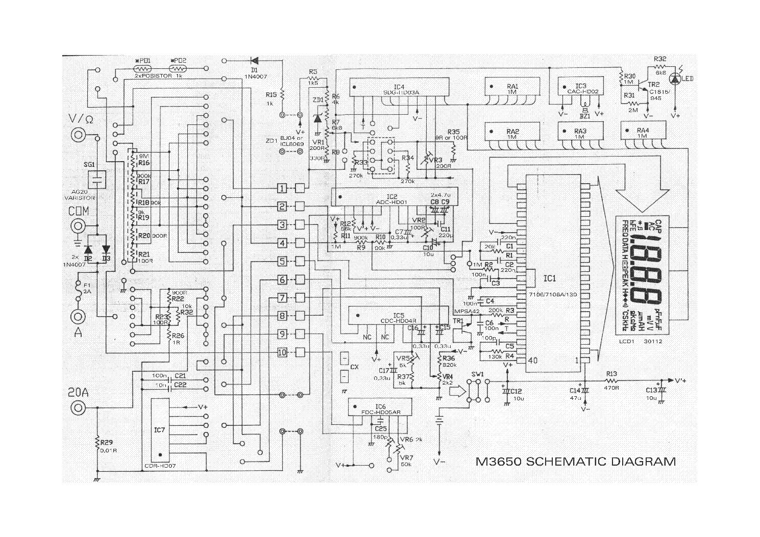 Принципиальная схема multimeter dt9202a Ответы : Мультиметр DT9208A, померил частоту в сети 220 что-то щелкнуло и