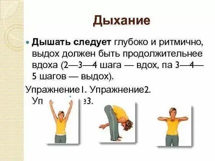 Правильное дыхание при занятиях