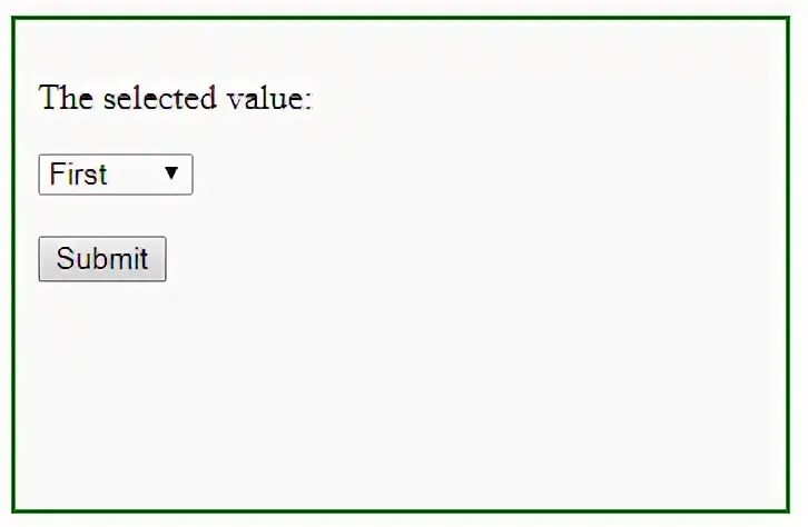 Select get selected value
