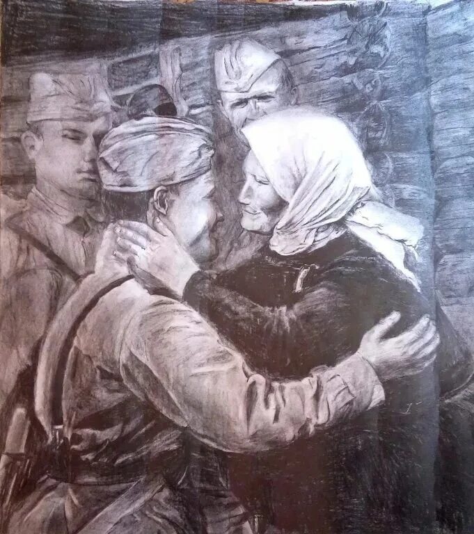 Мать ушла к сыну. Рисунок любимый ушел на войну. Саров Нижегородская область ,встреча солдат с войны на Украине. Мама прощается с сыном который уходит на войну рисунок.