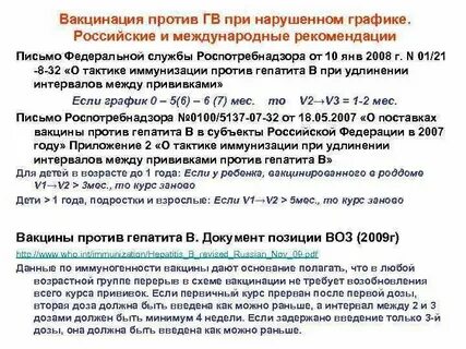Интервал между прививкой и введением иммуноглобулина