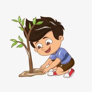 Planting boy