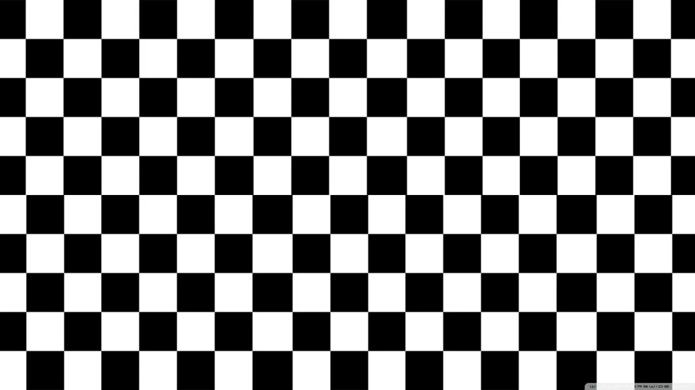 Бегающие квадратики. Distortion Grid. Шахматная доска. Черно белая клетка. Черно белые квадратики.