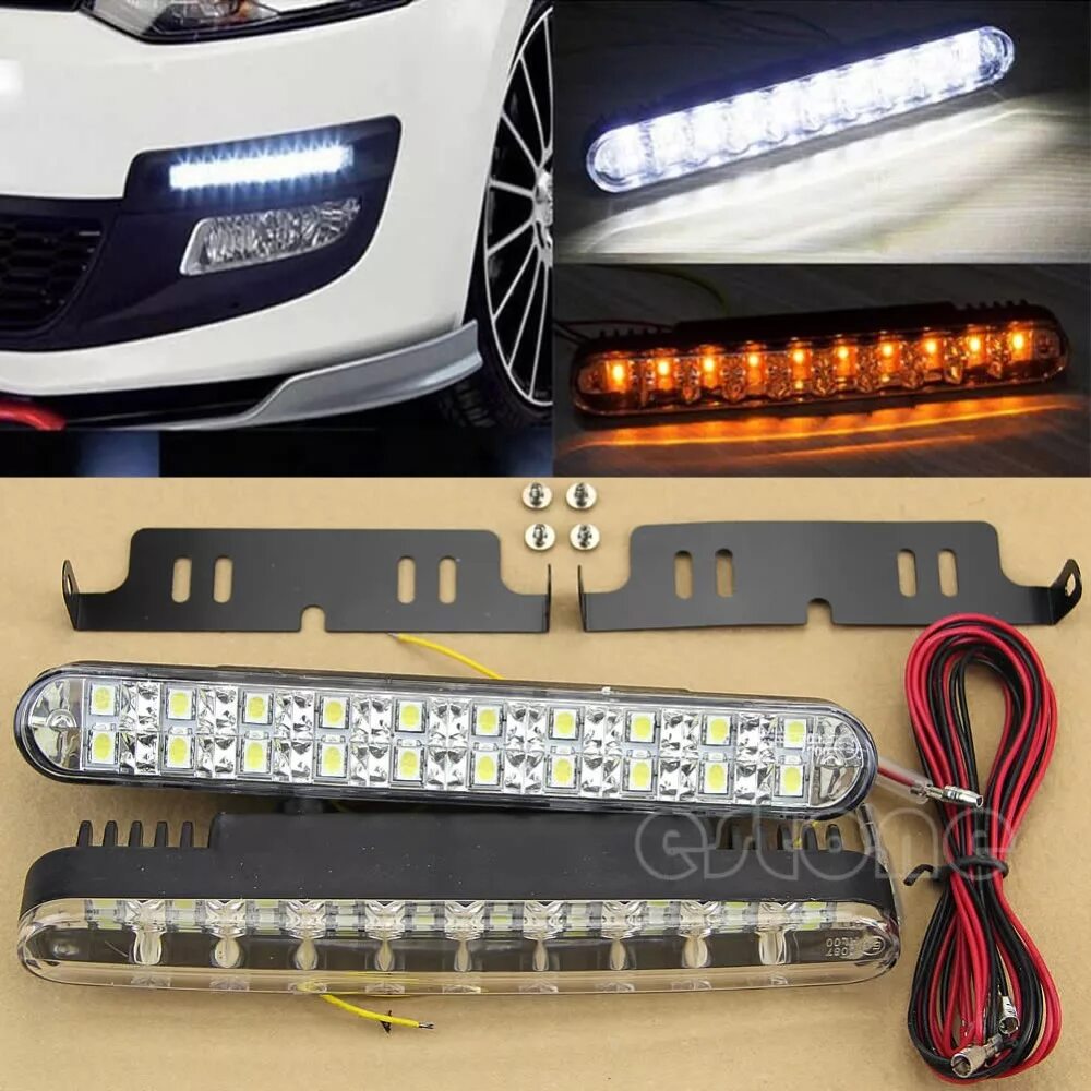 Поворотники функции. Led daytime Running Light 2x6w led Lamp DFP 2109. DRL led 12v. Ходовые фары ДХО С функцией указателя поворота разрешение e-4 / rl0087.