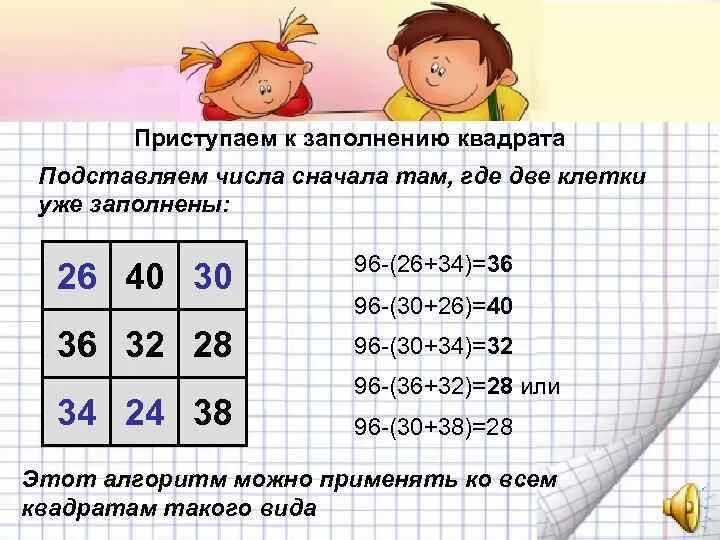 Вычисли квадрат числа 2 3. Как решается магический квадрат. Как решать магические квадраты. Как заполнить магический квадрат. Как решать магический Квадра.