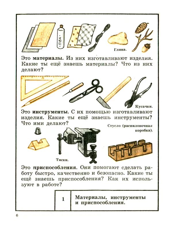 Трудовое обучение 6 класс