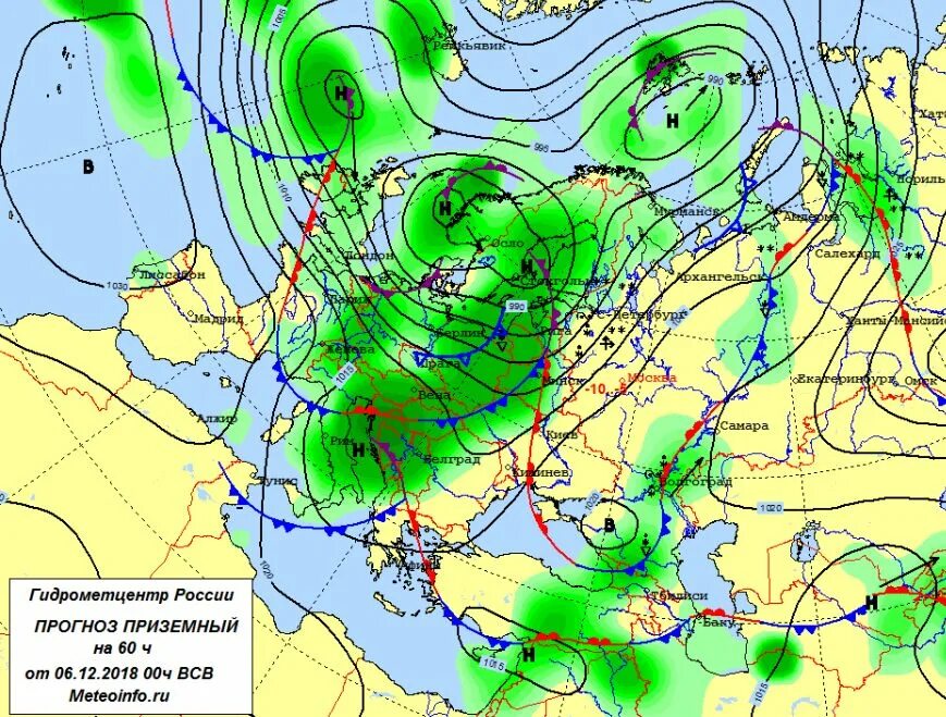 карта циклонов белгород