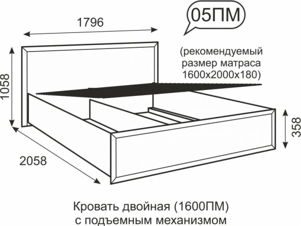 Какая длина кровати. Кровать из ЛДСП С подъемным механизмом 160х200 чертежи. Размер кровати двуспальной 160 на 200 стандарт с подъемным механизмом. Кровать Венеция Ижмебель. Размер кровати с подъемным механизмом 1600 2000.