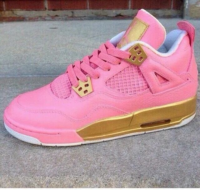 Nike Air Jordan 4 Pink. Jordan 4s розовые. Nike Air Jordan Gold. Розовые кроссовки мужские