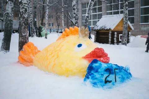 Снежные фигуры из снега своими руками