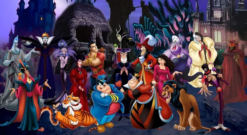 Злодейки в мультсериалах. Дисней villains. Герои и злодеи диснея. Disney villains персонажи. Дисней villains.
