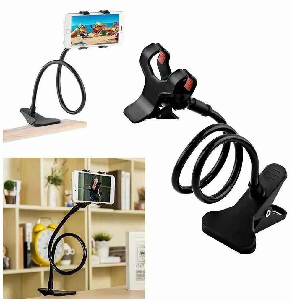 Держатель для телефона настольный гибкий на waldberis. 904619. Гибкий держатель для планшета. Flexible holder гибкий держатель. Держатель для телефона lazy phone holder.