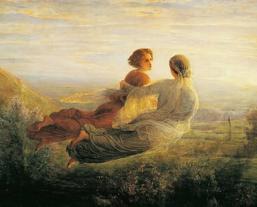 Рай душе слушать. Художник Луи Жанмо. Луи Жанмо (Louis Janmot, 1814 - 1892). Художник Anne Francois Louis Janmot /1814 - 1892гг. Анн-Франсуа-Луи Жанмо.