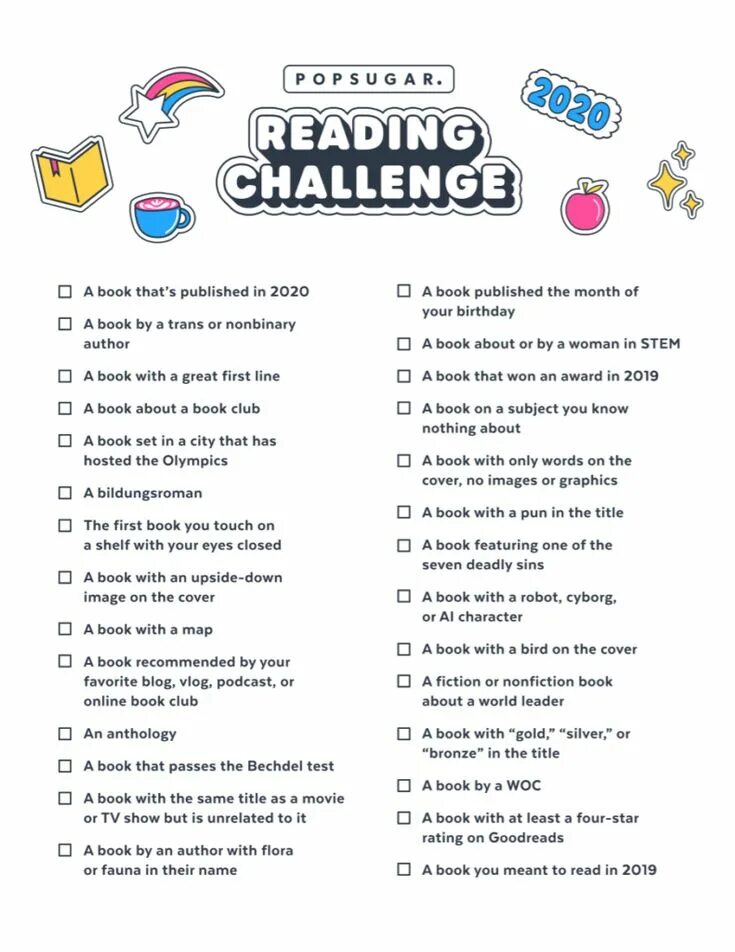 Reading challenge answers