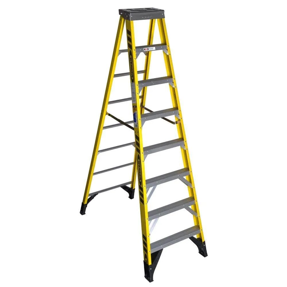Ladder 10. Fiberglass ladder. werner лестница. step ladder. type iaa ladder.