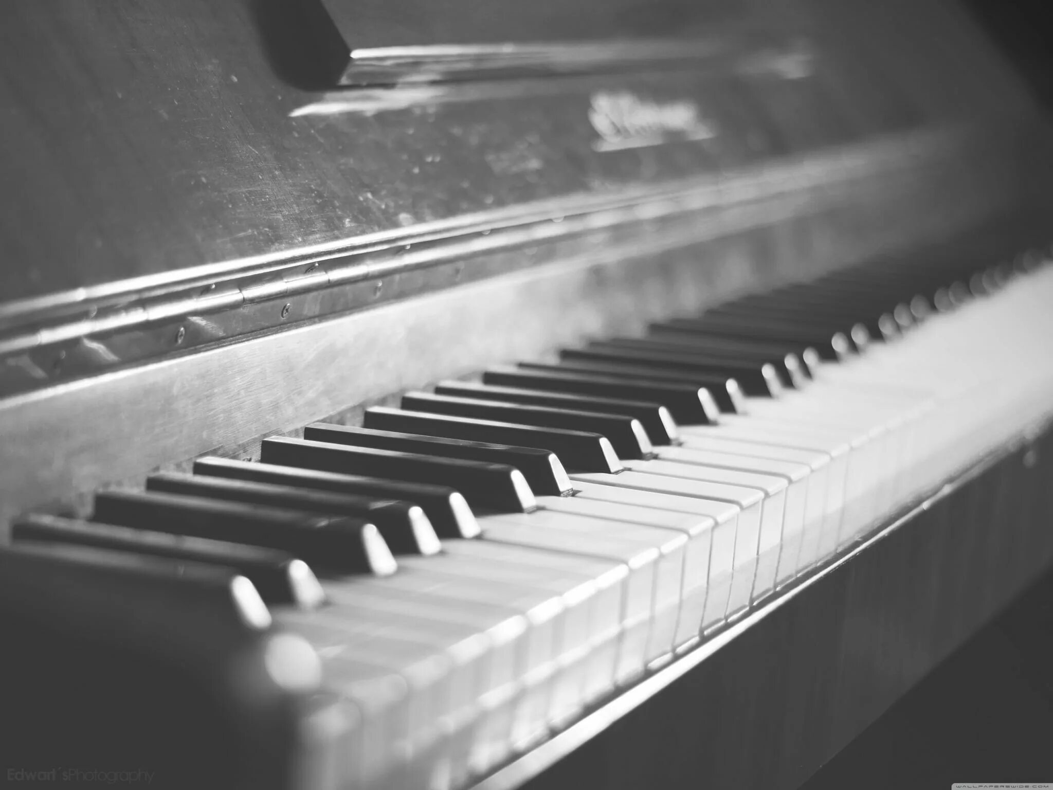 The piano is black