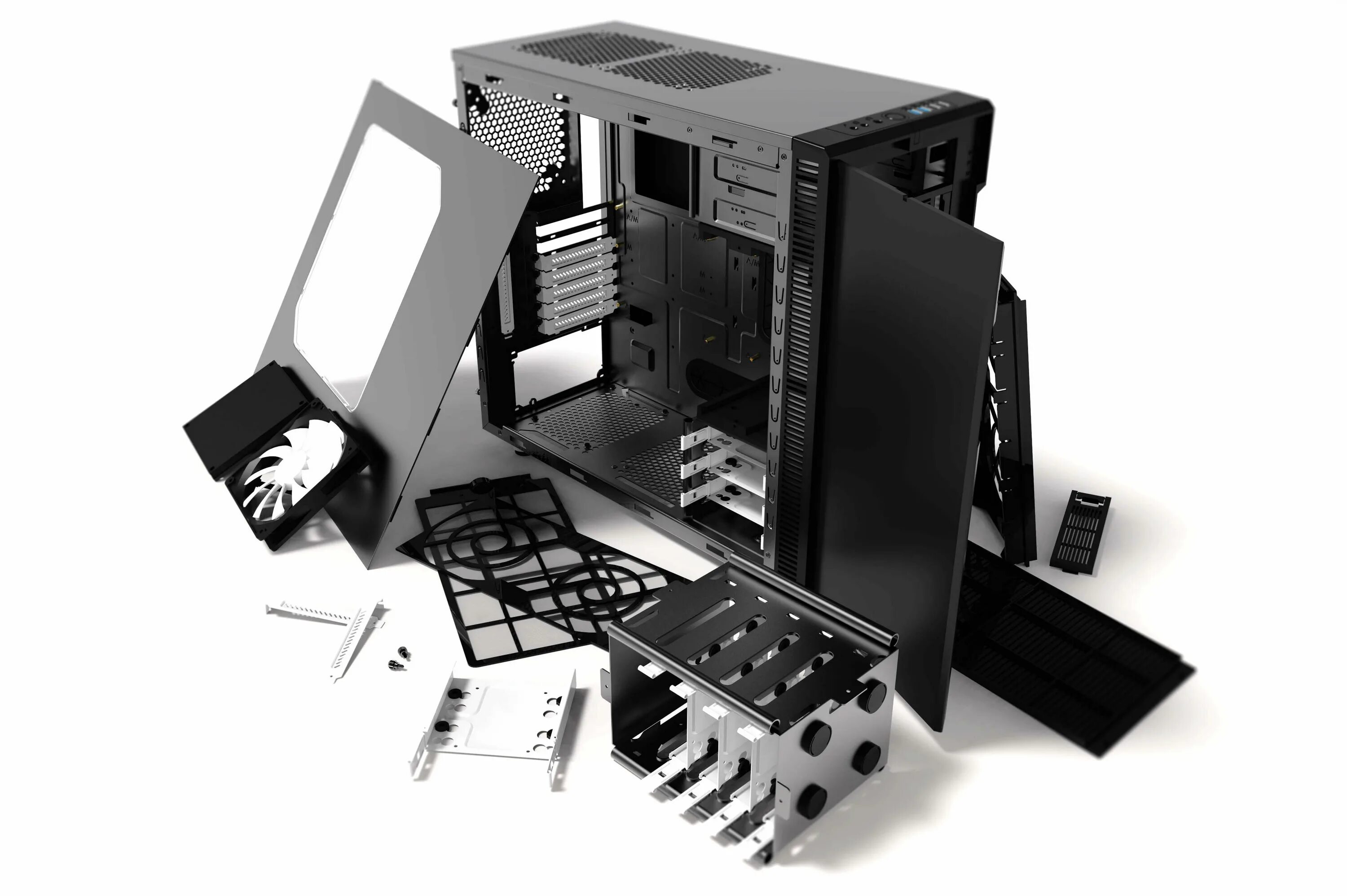 Модель комплектующих. Pc case fractal design. сборка пк 3д модель. комплектующие пк 3д модель. 3д модель комплектующих пк.