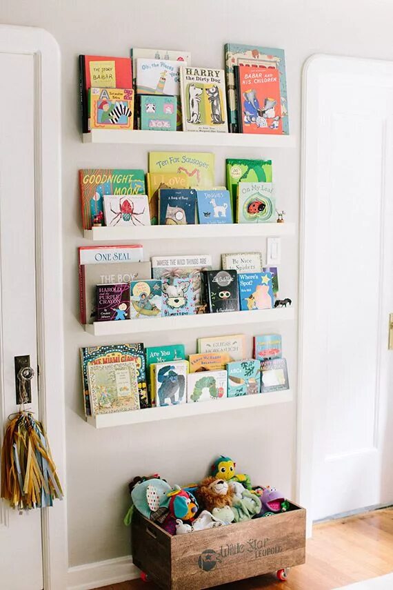 There is a book on the shelf